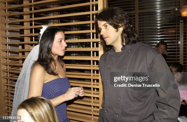 Shoshanna Lonstein With Chef Kerry Simon during Shoshanna Lonstein Bachelorette Dinner At Simon At The Hard Rock at Hard Rock Hotel in Las Vegas,...