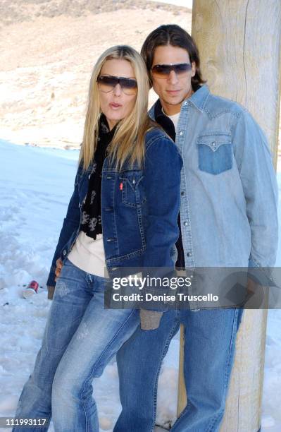 Deborah Kara Unger and Chris Cirillo during 2004 Park City - Levi's House at Levi's House in Park City, Utah, United States.