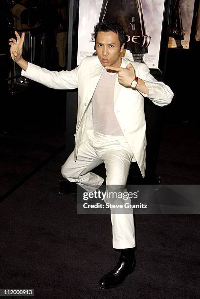 Donnie Yen during "Blade II" Premiere at Gramun's Chinese Theater in Hollywood, California, United States.