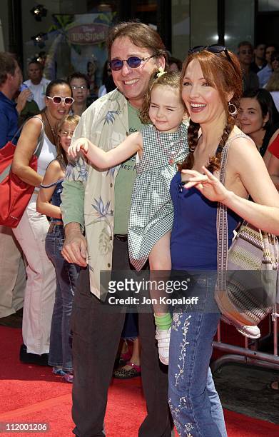 John Ritter, wife Amy Yasbeck & daughter during "The Country Bears" Premiere at El Capitan Theatre in Hollywood, California, United States.