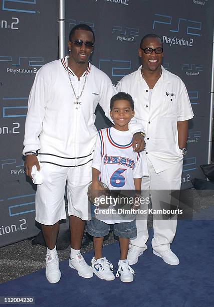 Sean "P.Diddy" Combs, Justin Combs and Andre Harrell