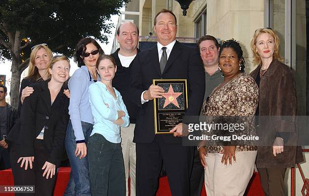 Randy Quaid and cast members of "The Brotherhood of Poland, N.H." at the Hollywood Walk of Fame