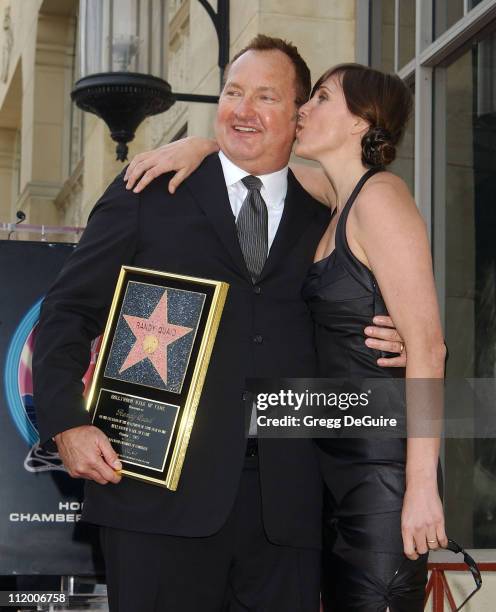 Randy Quaid and wife Evi Quaid during Randy Quaid Honored With A Star On The Hollywood Walk Of Fame at Hollywood Blvd. In Hollywood, California,...