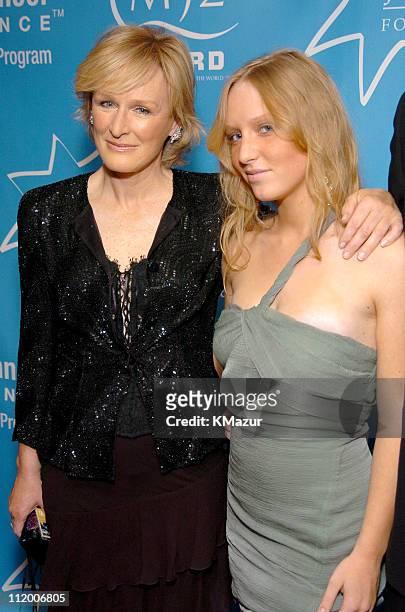 Glenn Close and Annie Maude Starke during Entertainment Industry Foundation's Colon Cancer Benefit on the QM2 - Red Carpet at Queen Mary 2 in New...
