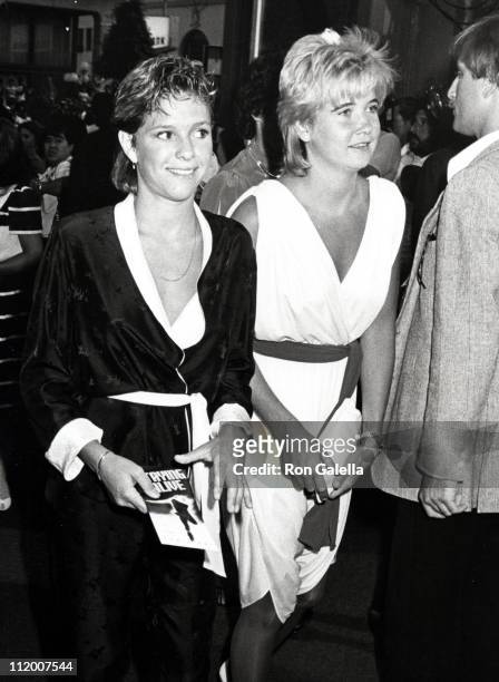Kristy McNichol and Ina Liberace during "Stayin' Alive" Premiere - july 11, 1983 at Mann's Chinese Theater in Hollywood, California, United States.
