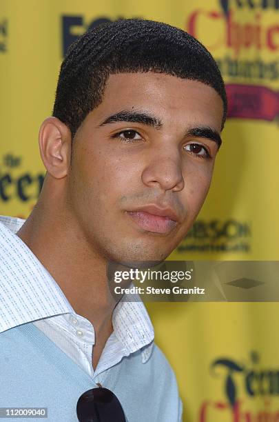 Aubrey Graham of "Degrassi" during 2005 Teen Choice Awards - Arrivals at Gibson Amphitheatre in Universal City, California, United States.