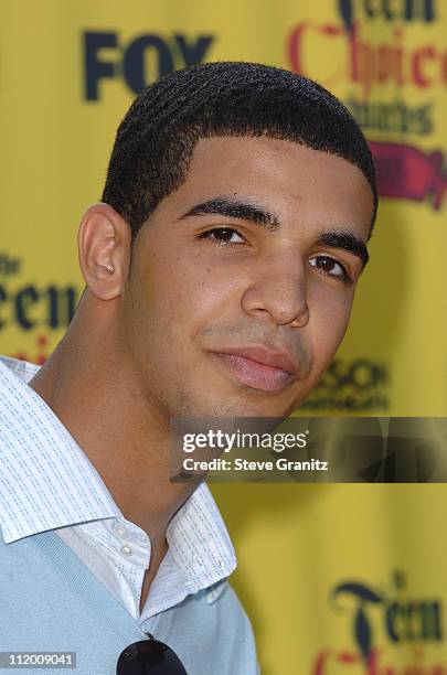 Aubrey Graham of "Degrassi" during 2005 Teen Choice Awards - Arrivals at Gibson Amphitheatre in Universal City, California, United States.