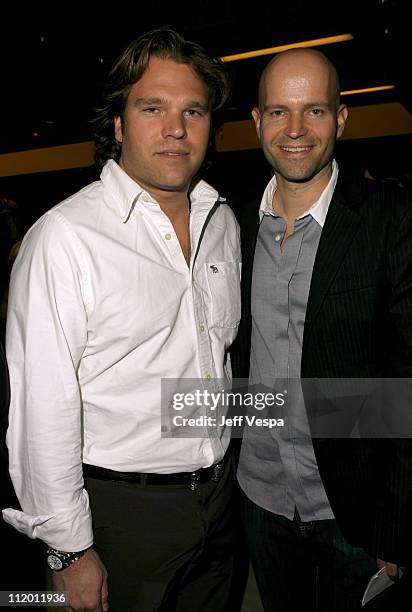 Michael Ohoven and Marc Forster during Men's Vogue Hosts a Private Screening of "Helmut" by June with Brett Ratner at Neiman Marcus in Beverly Hills,...