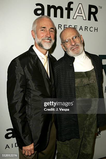 David Webster and Larry Kramer during amfAR's Fifth Annual Honoring with Pride Awards Dinner at Gotham Hall in New York City, New York, United States.