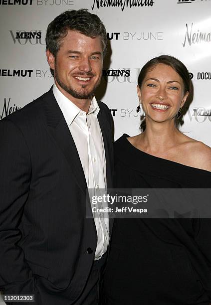 Eric Dane and Rebecca Gayheart during Men's Vogue Hosts a Private Screening of "Helmut" by June with Brett Ratner at Neiman Marcus in Beverly Hills,...