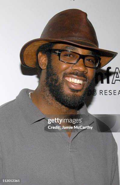 Dhani Jones during 13th Annual amfAR Boathouse Rocks Benefit at Tavern on the Green at Tavern On The Green in New York City, New York, United States.