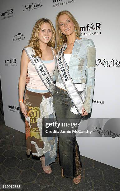 Tami Farrell, Miss Teen USA 2003 and Jennifer Hawkins, Miss Universe 2004