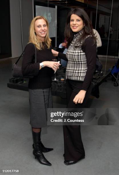 Lisa Reyes and Emel Dilek during Louis Vuitton Architectural Exhibit at Milk Studios in New York City, New York, United States.
