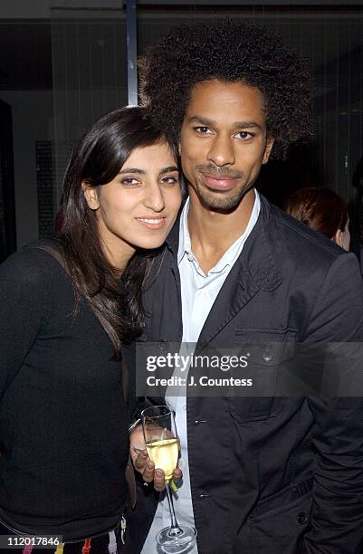 Rita Nakouzi and Toure' during Louis Vuitton Architectural Exhibit at Milk Studios in New York City, New York, United States.