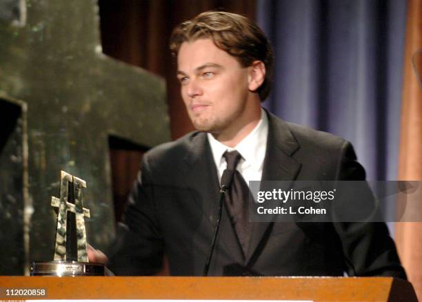 Actor of the Year Leonardo DiCaprio during The 8th Annual Hollywood Film Festival Awards Ceremony - Show at The Beverly Hilton Hotel in Beverly...