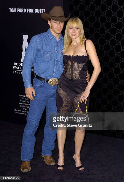 Ty Murray and Jewel during Rodeo Drive Walk of Style Event Honoring Tom Ford - Arrivals at Rodeo Drive in Beverly Hills, California, United States.