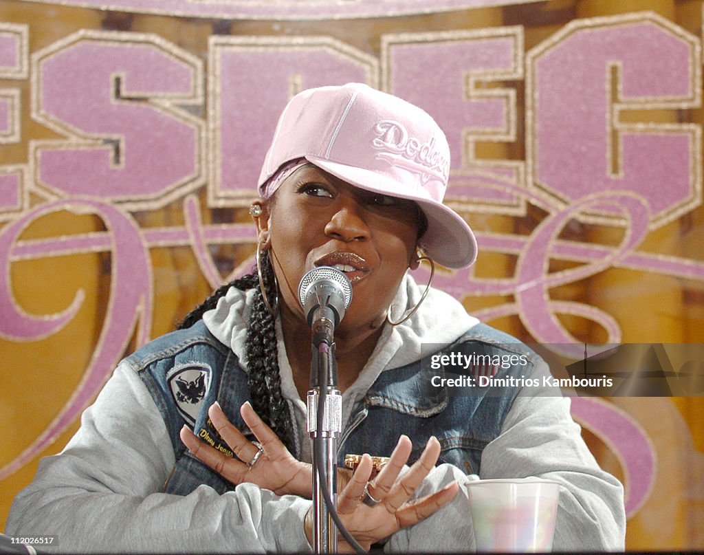Missy Elliott during Missy Elliott Launches Adidas Sportswear... News