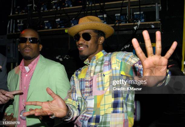 Big Boi and Andre 3000 of OutKast, winner of the Roc the Mic Award