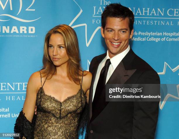 Jill Goodacre and Harry Connick Jr. During Entertainment Industry Foundation's Colon Cancer Benefit on the QM2 - Red Carpet at Queen Mary 2 in New...