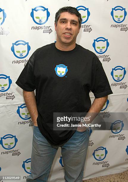 Gary Dell'Abate during Napster Launches "Napster To Go" Cafe Tour with Free Music and MP3 Players at Coffee Shop in New York City, New York, United...