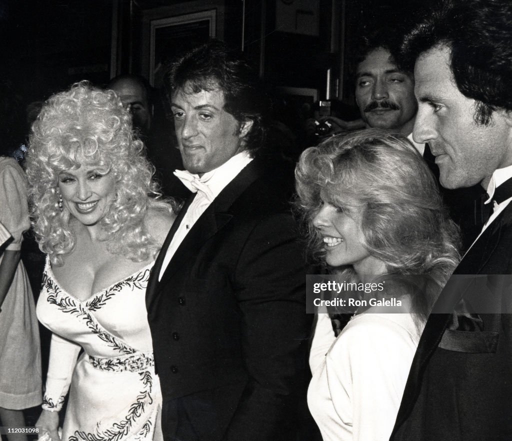 Dolly Parton, Sylvester Stallone, wife Sasha Stallone, and Frank ...