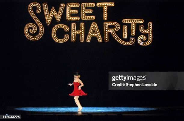 Christina Applegate performs a scene during "Sweet Charity"