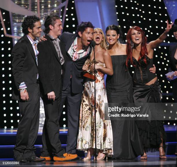 Cast of "Rebelde RBD" during 2006 Premio Lo Nuestro - Awards Show at American Airlines Arena in Miami, Florida, United States.