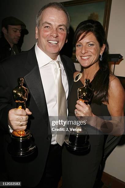 Bobby Moresco, winner Best Original Screenplay for "Crash", and producer Cathy Schulman, winner Best Picture for "Crash"