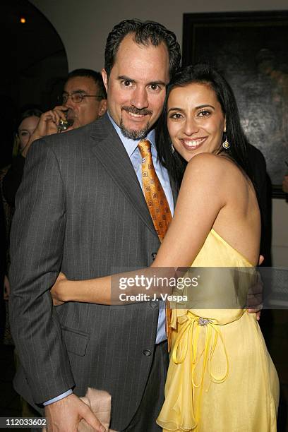 Bahar Soomekh and guest during Lionsgate 2006 Oscar Party at Chateau Marmont in West Hollywood, California, United States.