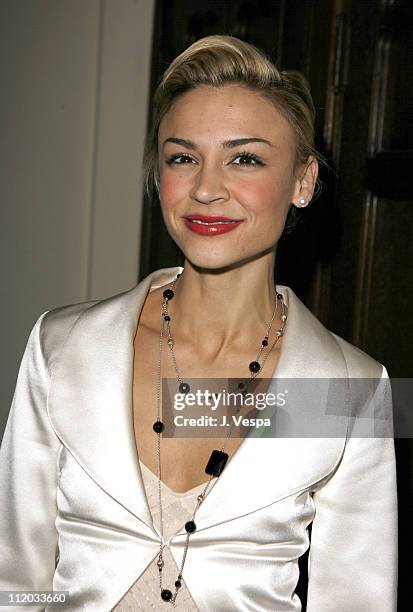 Samaire Armstrong during Lionsgate 2006 Oscar Party at Chateau Marmont in West Hollywood, California, United States.