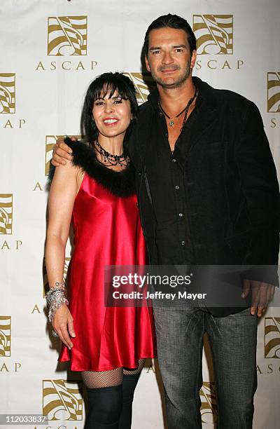 Maria Conchita Alonso and Ricardo Arjona during ASCAP El Premio Music Awards at Beverly Hilton Hotel in Beverly Hills, California, United States.