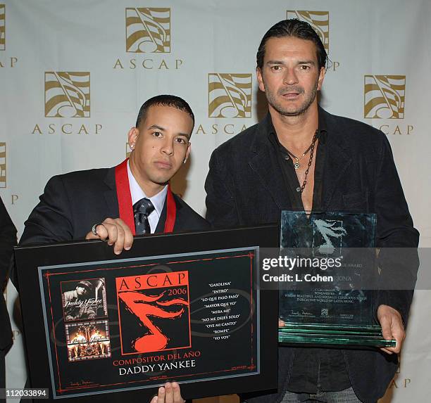 Daddy Yankee, Songwriter of the Year and Ricardo Arjona, ASCAP Latin Heritage Award honoree