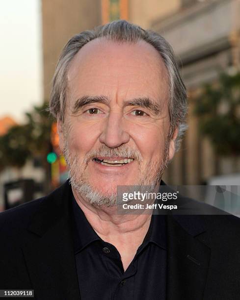 Director Wes Craven arrives at the "Scream 4" World Premiere at Grauman's Chinese Theatre on April 11, 2011 in Hollywood, California.