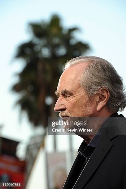 Director Wes Craven arrives at the premiere of The Weinstein Company's "Scream 4" Presented by AXE Shower held at Grauman's Chinese Theatre on April...