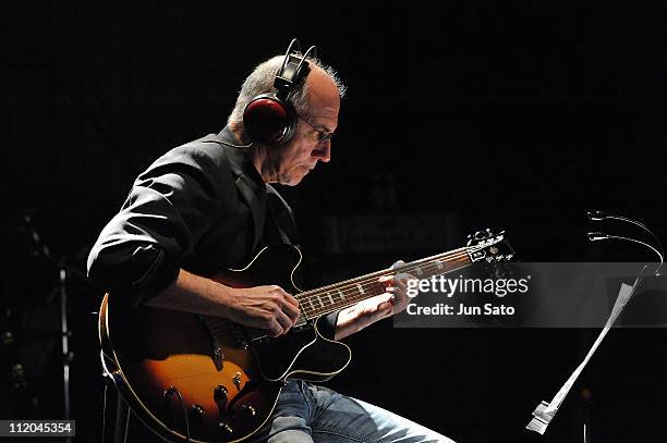 Musician Larry Carlton takes part in the recording of the Japan benefit song "Love Will Find A Way" to raise funds for victims of the earthquake and...