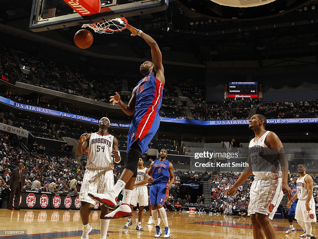 Detroit Pistons vs. Charlotte Bobcats