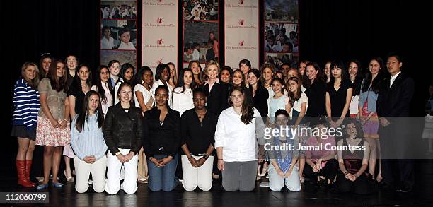 Senator Hillary Rodham Clinton with Girl's Learn International foundation, New York City Chapter