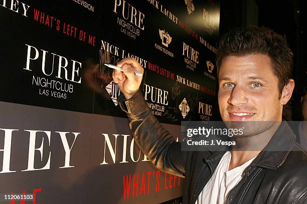 Nick Lachey during Nick Lachey Album Release Party at Mood Sponsored by Pure Las Vegas at Mood in Hollywood, California, United States.