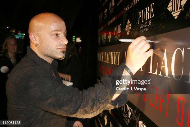 David Draiman from Disturbed during Nick Lachey Album Release Party at Mood Sponsored by Pure Las Vegas at Mood in Hollywood, California, United...