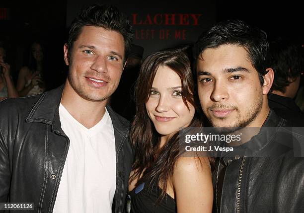 Nick Lachey, Sophia Bush and Wilmer Valderrama during Nick Lachey Album Release Party at Mood Sponsored by Pure Las Vegas at Mood in Hollywood,...