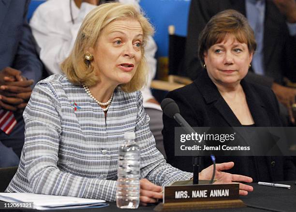 Nane Annan and Ann M. Veneman, Executive Director of UNICEF