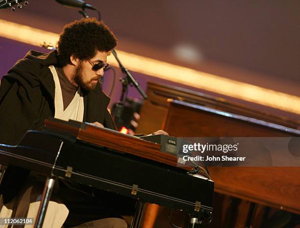 Danger Mouse of Gnarls Barkley performs "Crazy" during 2006 MTV Movie Awards - MTV.com Show at Sony Pictures in Culver City, California, United...