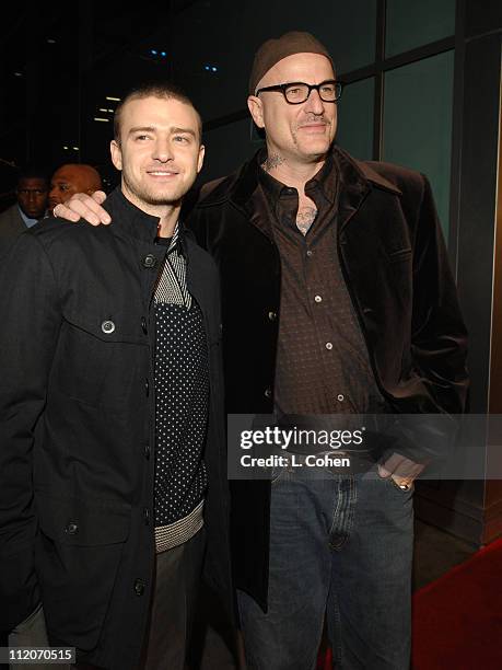 Justin Timberlake and Nick Cassavetes, director during "Alpha Dog" Los Angeles Premiere - Red Carpet at Arclight Cinemas in Hollywood, California,...