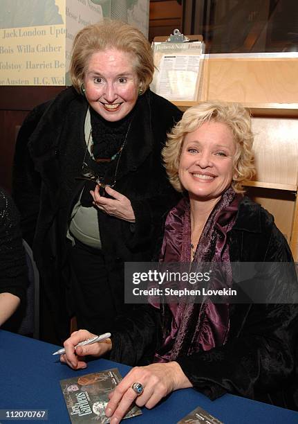 Maude Davis, a cousin of Edith Bouvier Beale , with Christine Ebersole, who portrays "Little Edie" in the Broadway musical "Grey Gardens"