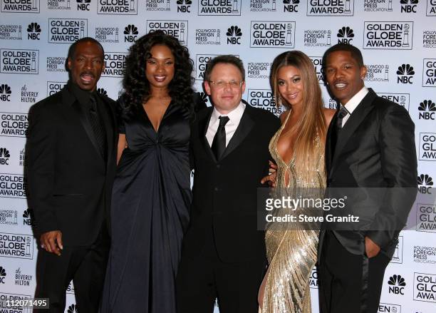 Eddie Murphy, Jennifer Hudson, Bill Condon, Beyonce Knowles and Jamie Foxx of "Dreamgirls," winner Best Motion Picture, Musical or Comedy