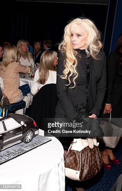 Victoria Gotti attends the celebration of Frank Gotti's 21st birthday with the cast of "Gotti: Three Generations" at the Sheraton New York Hotel and...