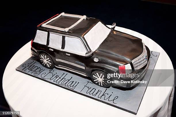 Cake Detail of cake by Palermo's Bakery of Ridgefield, NJ during the celebration of Frank Gotti's 21st birthday with the cast of "Gotti: Three...