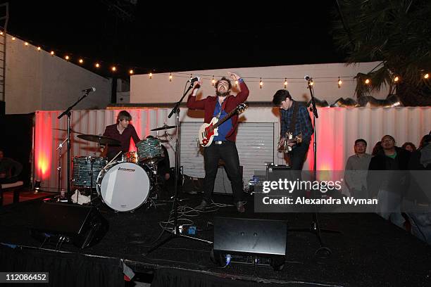 Andy Clockwise performs at the 42 Vodka celebration for the 100th episode of Robot Chicken on April 9, 2011 in Los Angeles, California.