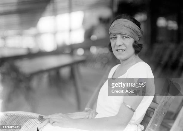 Suzanne Lenglen french tennis player, c. 1920.