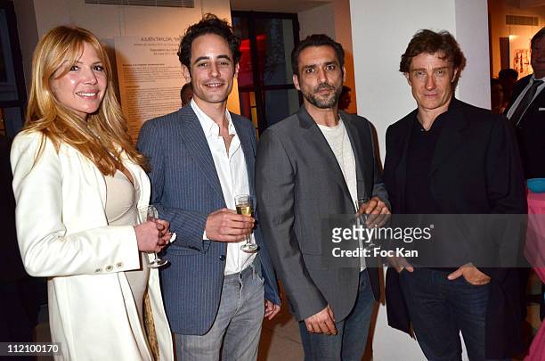 Actors Alexandra Genoves, Clement Allanic, Jean Pierre Martins and Thierry Fremont attend the Champagne Nicolas Feuillatte Hosts Nicolas Taylor...
